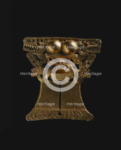 Animal-Headed Figure Pendant, c. 1000-1550. Creator: Unknown.