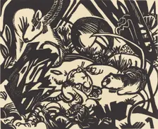 Animal Legend (Tierlegende), 1912. Creator: Franz Marc