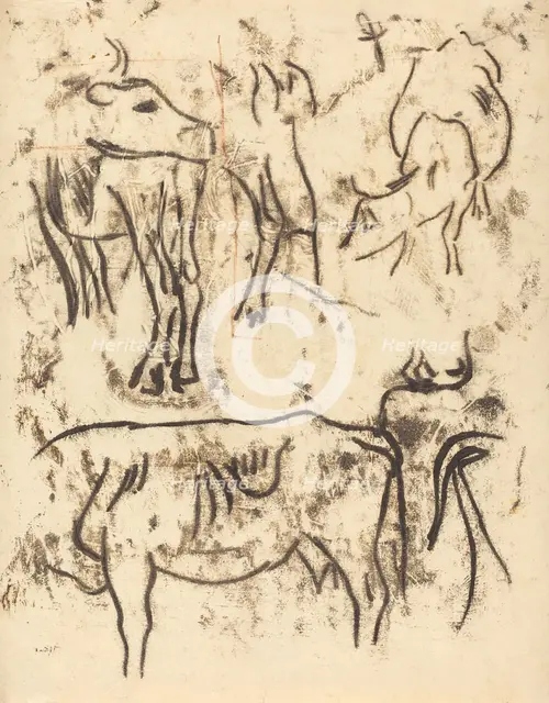 Animal Studies, 1901/1902. Creator: Paul Gauguin.