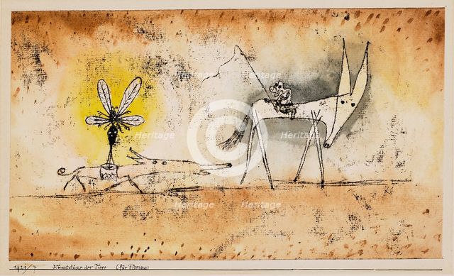Animal Tricks (For Florina), 1921. Creator: Klee, Paul (1879-1940).