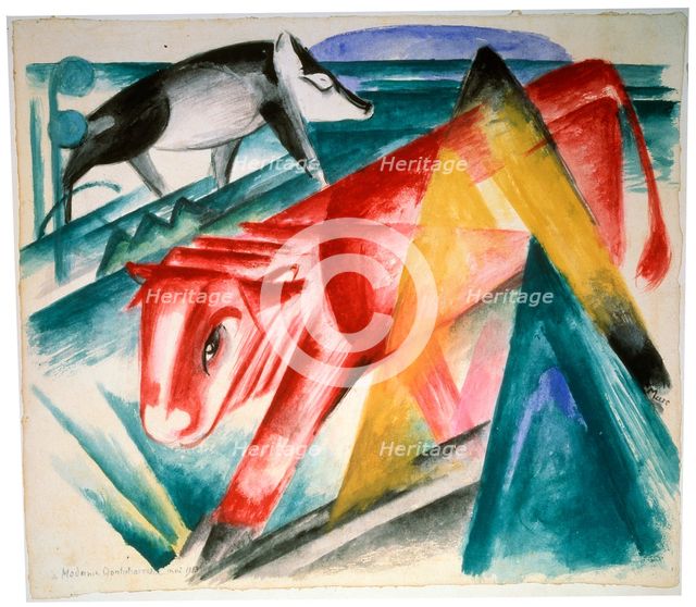 'Animals', 1912-1913.  Artist: Franz Marc