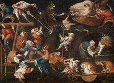 Animals and stylised figures, Second Half of the 17th cen.. Creator: Maestro della Fertilità dell'Uovo (active End of 17th cen.)