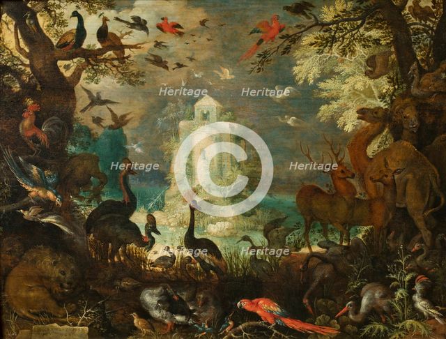 Animals in a Paradise Landscape, 1623. Creator: Savery, Roelant (1576-1639).