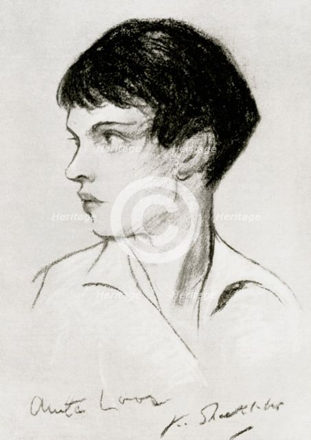 Anita Loos (1888-1981), American screenwriter, playwright and author, early 20th century. Artist: Unknown