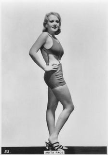 Anita Page, American film actress, c1938
