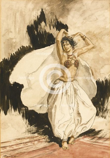 Anitra's Dance. Illustration for Peer Gynt by Henrik Ibsen. Artist: Rackham, Arthur (1867-1939)
