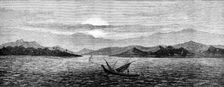 Anjer, on the Coast of Java, destroyed by the eruption, 1883. Creator: Unknown