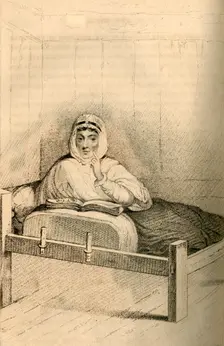 Ann Moore, the fasting woman of Tutbury 1822. Creator: Robert Cooper