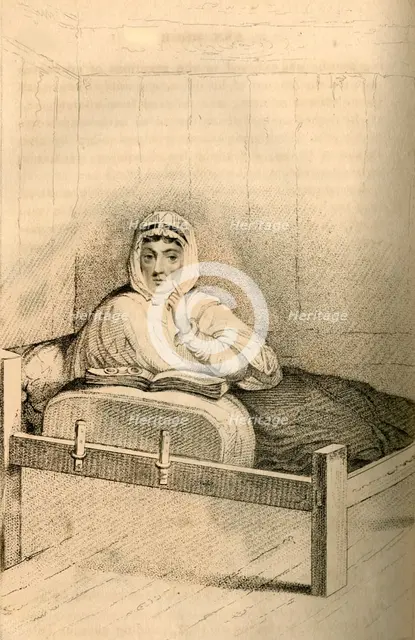 'Ann Moore, the fasting woman of Tutbury', 1822.  Creator: Robert Cooper.