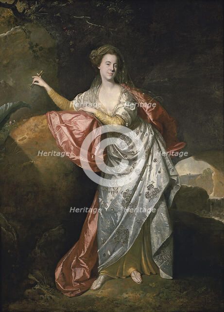 Ann Cargill (nee Brown) as Miranda in The Tempest by Shakespeare. London, Covent Garden Theatre. Artist: Zoffani, Johann (1733-1810)