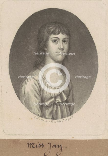 Ann Jay, 1797. Creator: Charles Balthazar Julien Févret de Saint-Mémin.