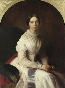 Ann Lovisa Lagerhjelm, born of Geijerstam, 1824-1891, 1851. Creator: Uno Troili