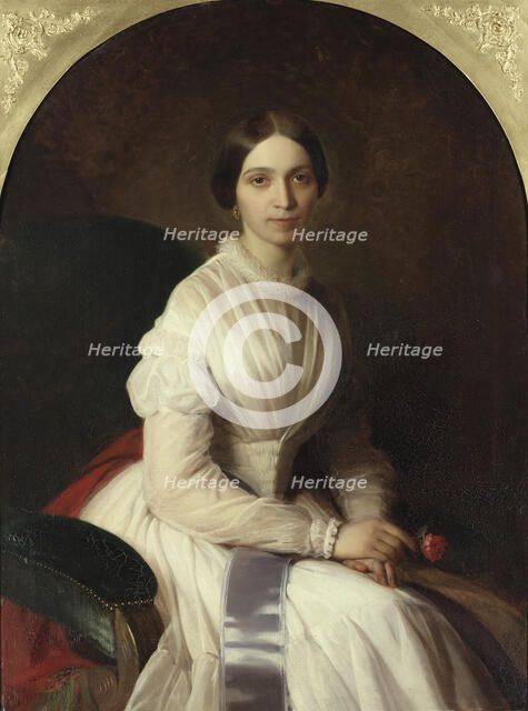 Ann Lovisa Lagerhjelm, born of Geijerstam, 1824-1891, 1851. Creator: Uno Troili.