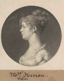 Ann Plume Herron, 1808. Creator: Charles Balthazar Julien Févret de Saint-Mémin
