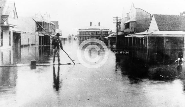 Ann Street, Fortitude Valley, 1893, Flood. Creator: James Clark.