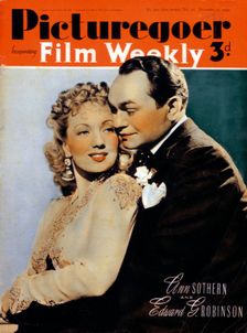 Ann Sothern (1909-2001) and Edward G. Robinson ( 1893-1964), actors, 1940