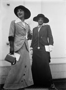 Anna V. Evans, Right, with Ollie M. Wilson, 1913. Creator: Harris & Ewing