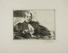 Anna Wallenberg, 1895. Creator: Anders Leonard Zorn