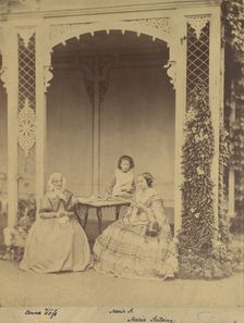 Anna Wöss, Marie and Marie Antoine, 1850s-60s. Creator: Franz Antoine