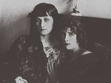 Anna Akhmatova and Olga Glebova-Sudeikina, 1914