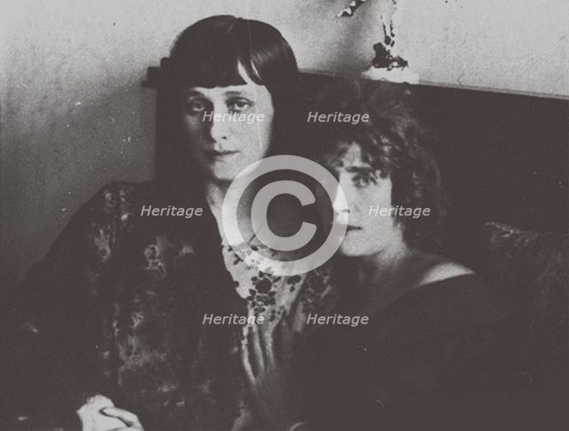 Anna Akhmatova and Olga Glebova-Sudeikina, 1914.