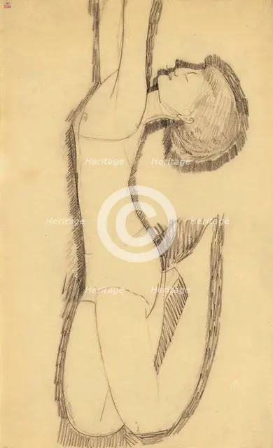 Anna Akhmatova as Acrobat, 1911. Artist: Modigliani, Amedeo (1884-1920)
