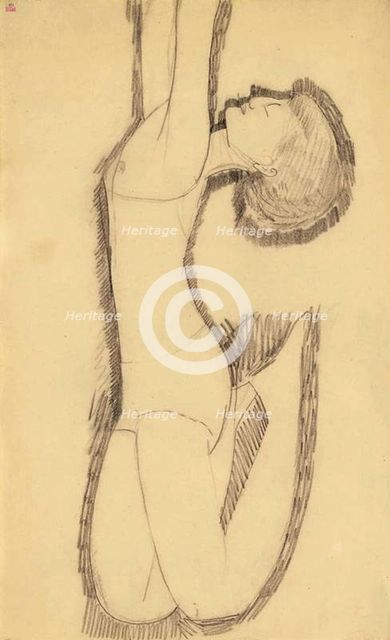 Anna Akhmatova as Acrobat, 1911. Artist: Modigliani, Amedeo (1884-1920)