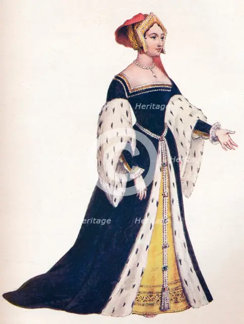 Anna Boleyn, or Anne Bullen, Queen of England 1533, (1902). Artist: Edmund Thomas Parris