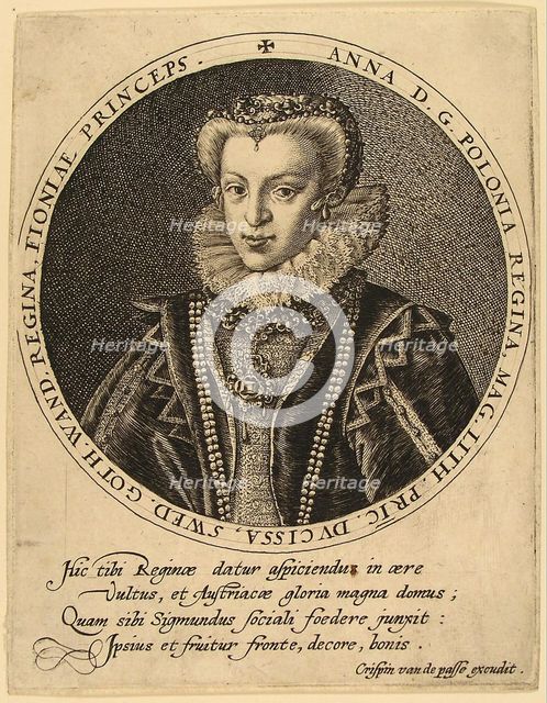 Anna Catherine Constance Vasa of Poland (1619-1651). Artist: Passe, Crispijn van de, the Elder (1564-1637)
