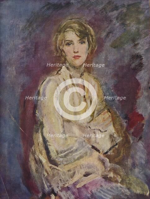 'Anna, Daughter of the Artist', 1905 (1935). Artist: Ambrose McEvoy.