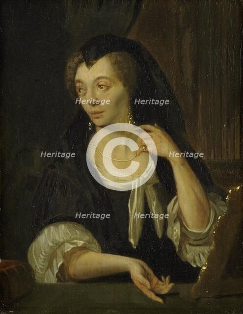 Anna de Hooghe (1645-1717). The Painter's fourth Wife, 1690-1708. Creator: Ludolf Bakhuizen.
