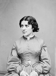 Anna E. Dickinson, between 1855 and 1865. Creator: Unknown