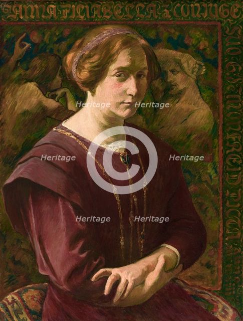 Anna Filiabella, portrait of the artist's wife, 1913. Creator: George-Daniel de Monfreid.
