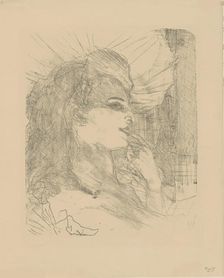 Anna Held (1873-1918), c. 1898. Creator: Toulouse-Lautrec, Henri, de (1864-1901)