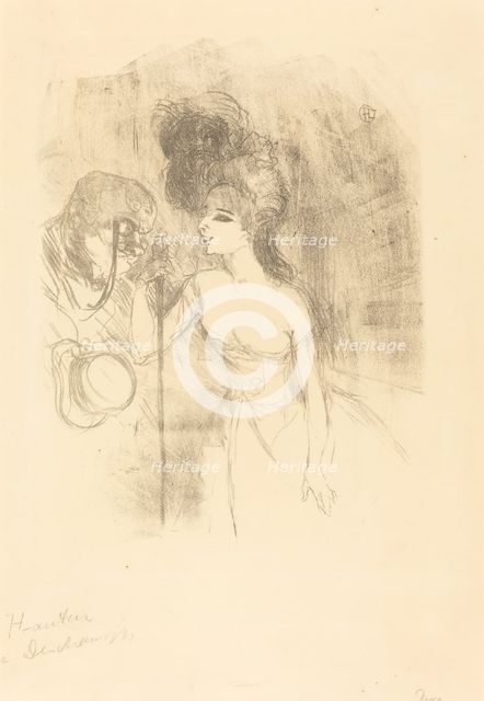 Anna Held and Baldy (Anna Held et Baldy), 1896. Creator: Henri de Toulouse-Lautrec.