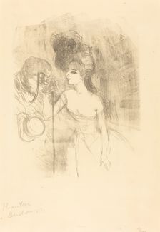 Anna Held and Baldy (Anna Held et Baldy), 1896. Creator: Henri de Toulouse-Lautrec
