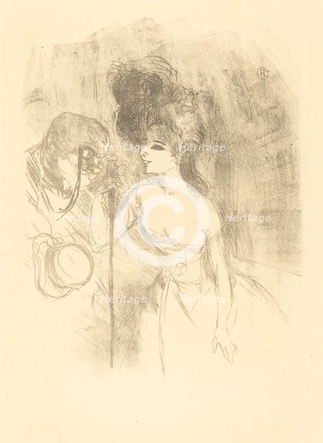 Anna Held and Baldy (Anna Held et Baldy), 1896. Creator: Henri de Toulouse-Lautrec.