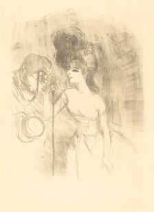 Anna Held and Baldy (Anna Held et Baldy), 1896. Creator: Henri de Toulouse-Lautrec