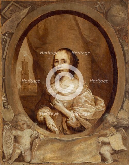 Anna Maria van Schurman, 1657. Creator: Cornelis Janssens van Ceulen.