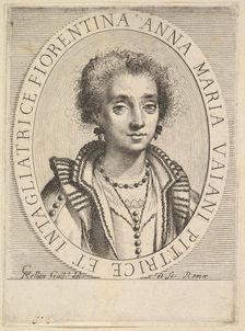 Anna Maria Vaiani, 1624-36. Creator: Claude Mellan
