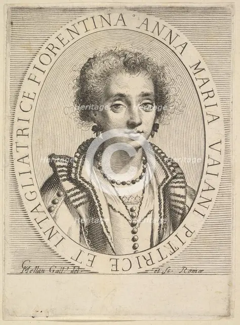 Anna Maria Vaiani, 1624-36. Creator: Claude Mellan.