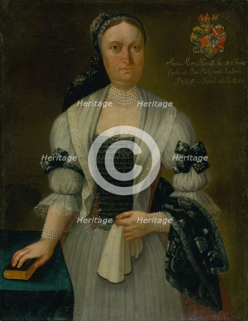 Anna Maria Desséwffy née Horvath-Stancic, aged forty-four, c1745. Creator: Ján Gottlieb Kramer.
