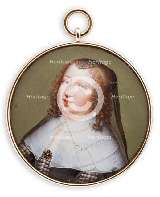 Anna of Austria, Queen of France, 1627-1691. Creator: Jean Petitot.