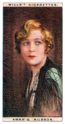 Anna Quirentia Nilsson (1888-1974), Swedish-born American actress, 1928.Artist: WD & HO Wills