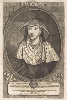 Anna Radziwill (Kostewicz). From: Icones Familiae Ducalis Radivilianae, 1758