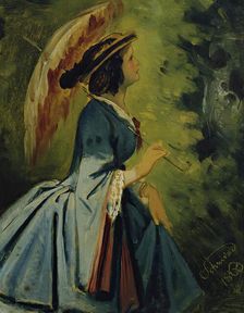 Anna Schwind, the artist's daughter, 1860. Creator: Moritz von Schwind