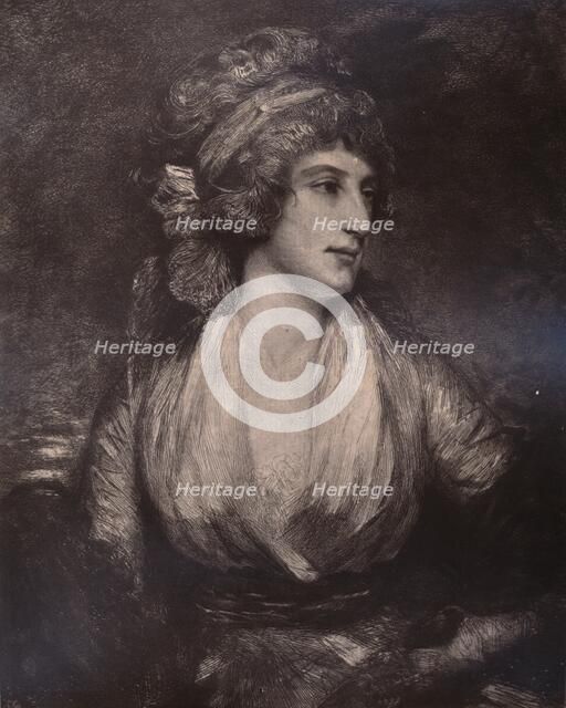 Anna Seward, English writer and poet, c late 18th or early 19th century (1894). Artist: Unknown.