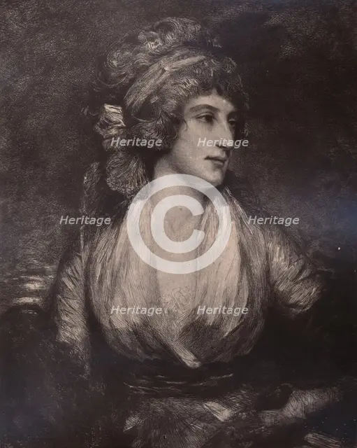 Anna Seward, English writer and poet, c late 18th or early 19th century (1894). Artist: Unknown.