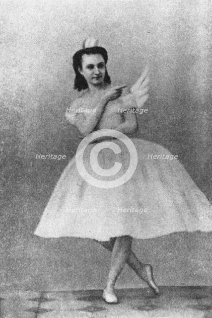 Anna Sobeshchanskaya as Odette in the Ballet Swan Lake, Moscow, 1877 Artist: Anonymous  