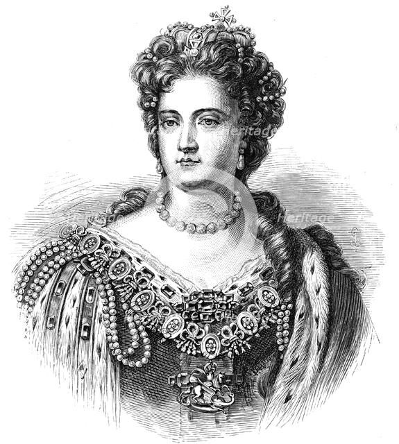 Anne (1665-1714), Queen of Great Britain and Ireland from 1702, 1880. Artist: Unknown